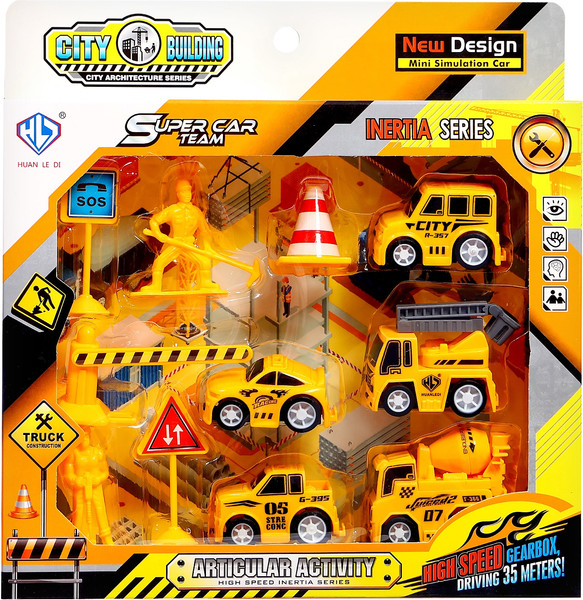 Изображение товара Набор игрушечных автомобилей Sima-Land Стройка / 10636437 (5шт)