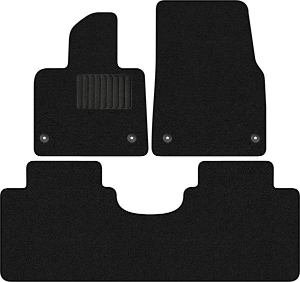 Изображение товара Комплект ковриков для авто Alicosta 2512_1_PR-6 для Voyah Free I SUV 2022-н.в.+задний ряд (ворс, черный)