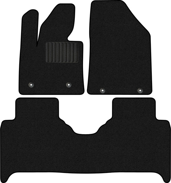 Изображение товара Комплект ковриков для авто Alicosta 1941_1_PR-6 для Zeekr X I SUV 5 мест 2023-н.в. (ворс, черный)