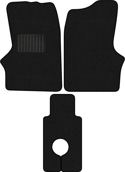Изображение товара Комплект ковриков для авто Alicosta 2525_1_PR-6 для ГАЗ ГАЗель 1995-н.в. (ворс, черный)