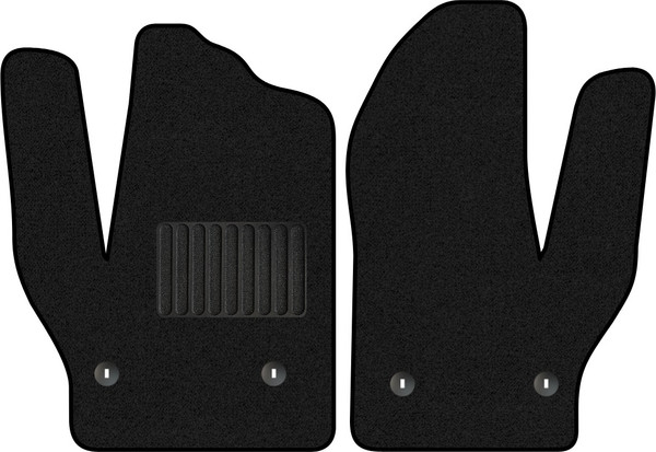 Изображение товара Комплект ковриков для авто Alicosta 2528_1_PR-6 для ГАЗ ГАЗель NN I 2019-н.в. (ворс, черный)