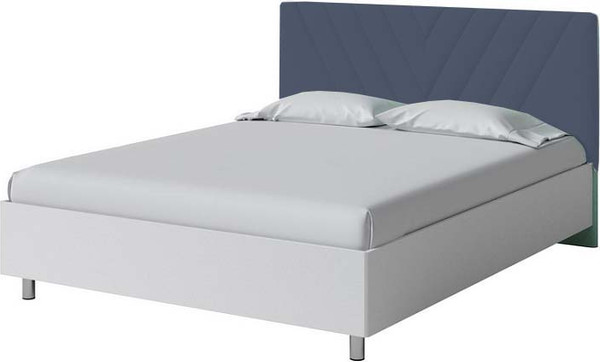 Изображение товара Полуторная кровать Proson Ora 140x200 (белый/Teddy 318 мокрый асфальт)