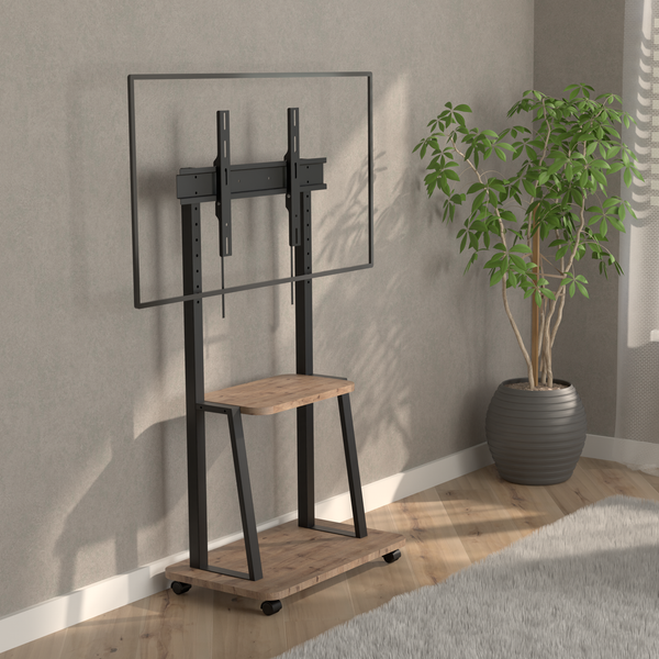 Изображение товара Стойка для ТВ/аппаратуры Holder PR-108 (черный/дуб)