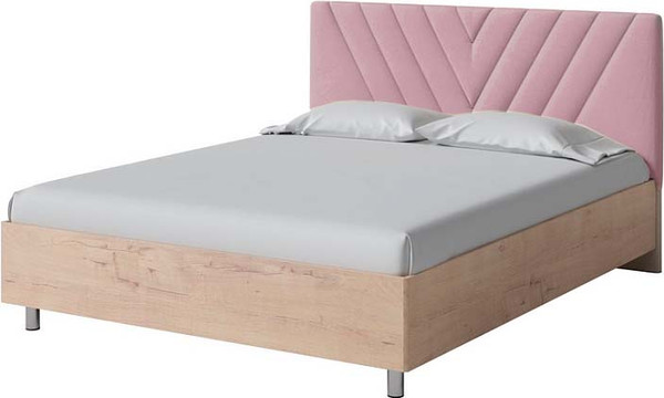 Изображение товара Двуспальная кровать Proson Ora 160x200 (бунратти/Ultra розовый мусс)