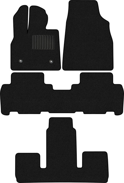 Изображение товара Комплект ковриков для авто Alicosta 2570_1_PR-6 для BYD Tang II SUV 2022-н.в.+3 ряд (ворс, черный)