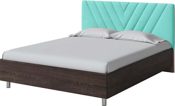 Изображение товара Двуспальная кровать Proson Ora 160x200 (дуб кантербери/Teddy 337 мятный)