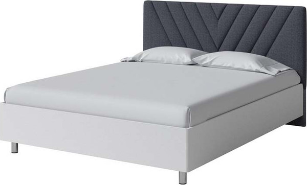 Изображение товара Двуспальная кровать Proson Ora 160x200 (белый/Nice графит)