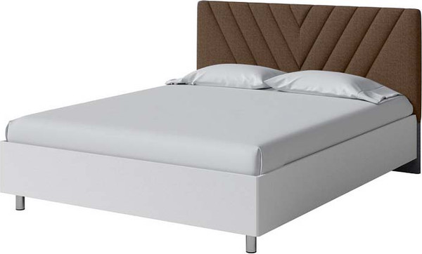 Изображение товара Двуспальная кровать Proson Ora 160x200 (белый/Nice мокко)