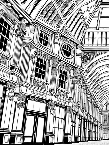 Изображение товара Раскраска-антистресс АСТ Раскрась Лондон!