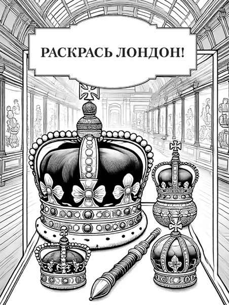 Изображение товара Раскраска-антистресс АСТ Раскрась Лондон!