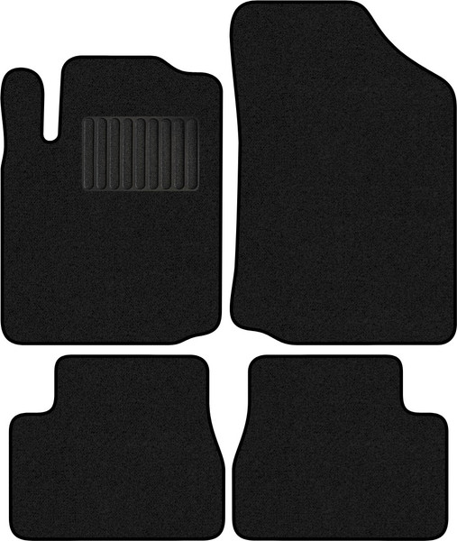 Изображение товара Комплект ковриков для авто Alicosta 0276_1_PR-6 для Citroen C3 хэтчбэк 2001-2014 (ворс, черный)