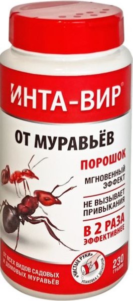 Изображение товара Порошок от насекомых Инта-вир От муравьев (230г, банка)