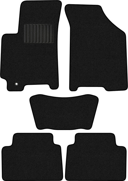 Изображение товара Комплект ковриков для авто Alicosta 2637_1_PR-6 для Daewoo Lacetti 2002-2009 (ворс, черный)