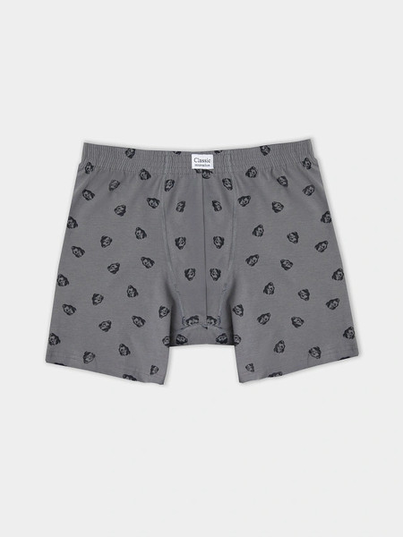 Изображение товара Трусы мужские Mark Formelle 411155 (р.86-96, зубры на темно-сером/декор)