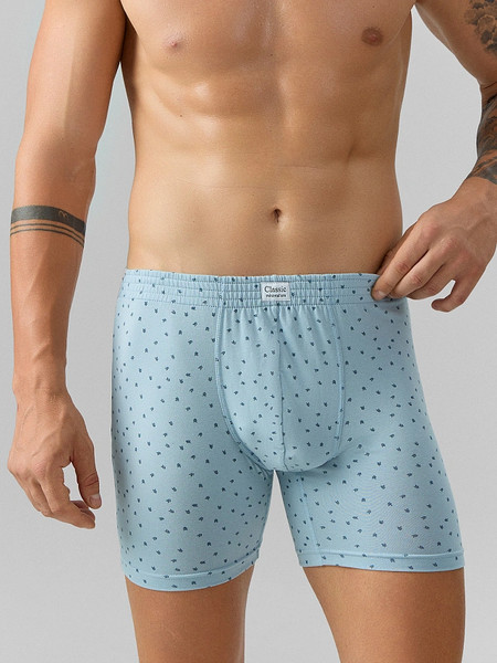 Изображение товара Трусы мужские Mark Formelle 411155 (р.102-112, узор на серо-голубом/декор)