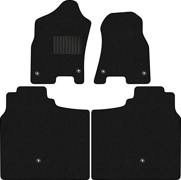 Изображение товара Комплект ковриков для авто Alicosta 2647_1_PR-6 для Dodge Ram V пикап/1500 Crew Cab 2018-н.в. (ворс, черный)