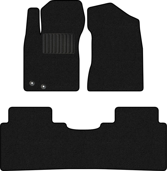 Изображение товара Комплект ковриков для авто Alicosta 2648_1_PR-6 для Dongfeng DF6 I пикап 2022-н.в. (ворс, черный)