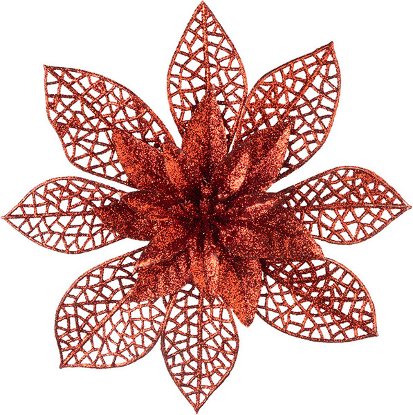 Изображение товара Набор елочных игрушек Волшебная страна Цветы / 110235 (2шт, красный)