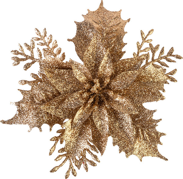 Изображение товара Набор елочных игрушек Волшебная страна Цветы / 110239 (3шт, медный)