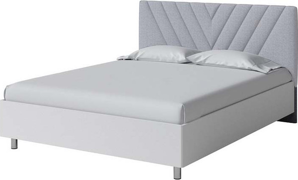 Изображение товара Двуспальная кровать Proson Ora 160x200 (белый/Nice серебристый)