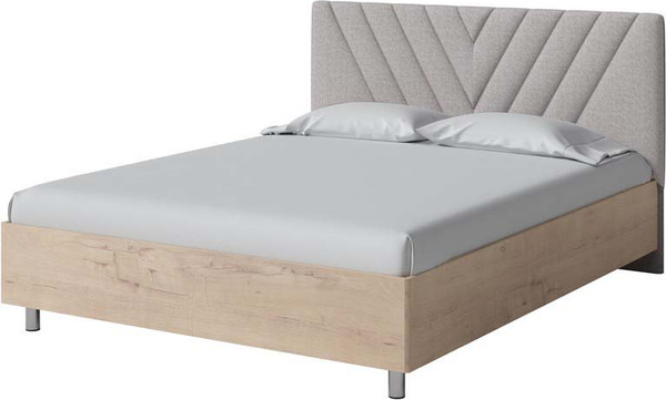 Изображение товара Двуспальная кровать Proson Ora 160x200 (бунратти/Nice серебристый)