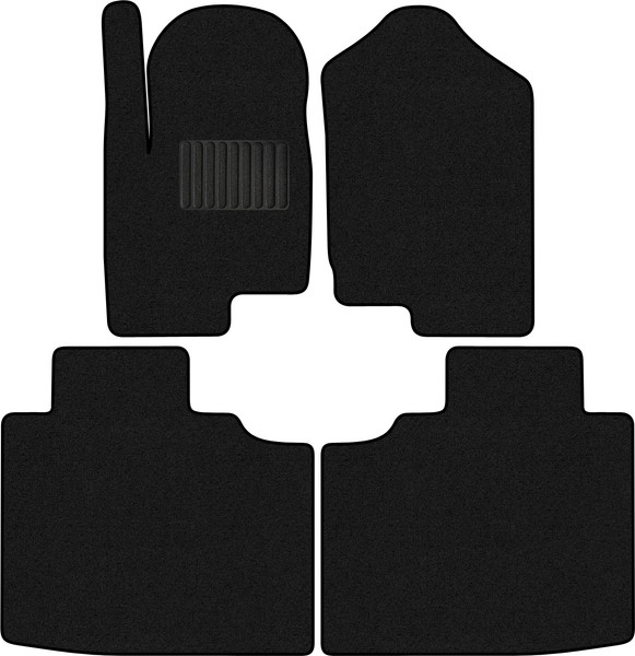 Изображение товара Комплект ковриков для авто Alicosta 3007_1_PR-6 для Foton Mars 9 I пикап 2023-н.в. (ворс, черный)