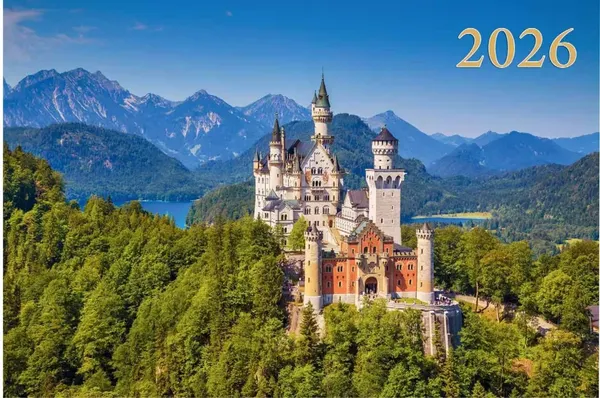 Изображение товара Календарь настенный Атберг 98 Замок в горах (4610150101173)