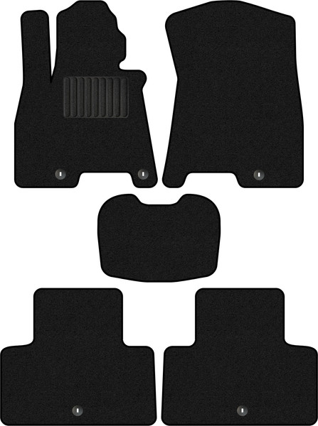 Изображение товара Комплект ковриков для авто Alicosta 3018_1_PR-6 для Genesis GV80 SUV 2020-н.в. (ворс, черный)