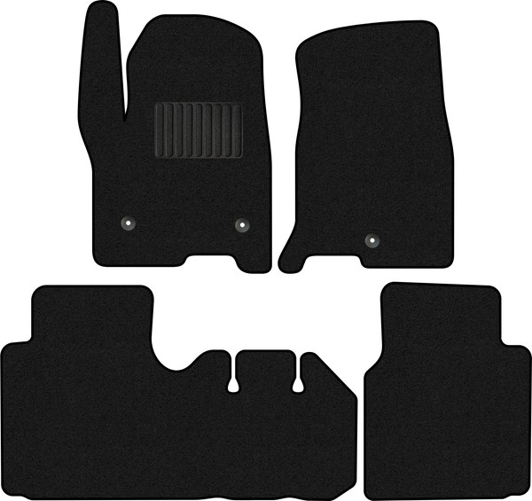 Изображение товара Комплект ковриков для авто Alicosta 3019_1_PR-6 для GMC Yukon IV SUV/K2UG 2014-н.в. (ворс, черный)