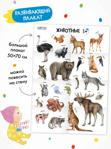 Изображение товара Набор развивающих книг Мозаика-Синтез Школа Семи Гномов. Годовой базовый курс 1+ / МС14054