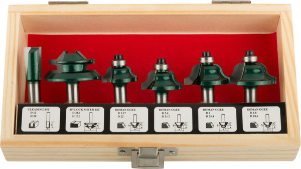 Изображение товара Набор фрез FIT Кромочные по дереву / 36572 (6шт)