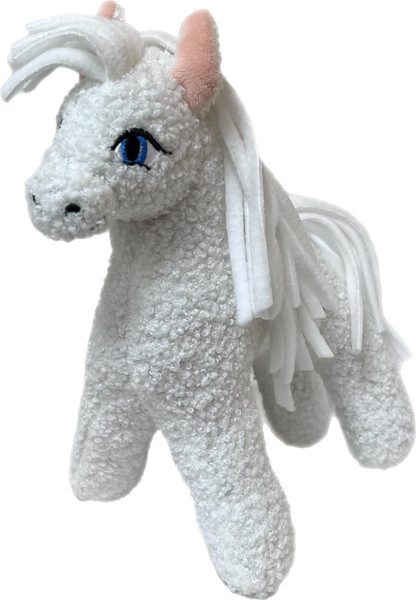 Изображение товара Мягкая игрушка Malvina Лошадка Злата / 26.2.4 (белый)