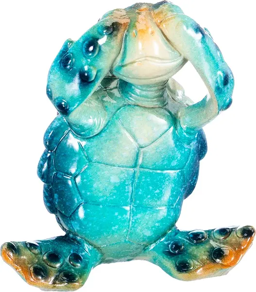 Изображение товара Статуэтка Elan Gallery Голубая черепашка Ничего не вижу / 101365