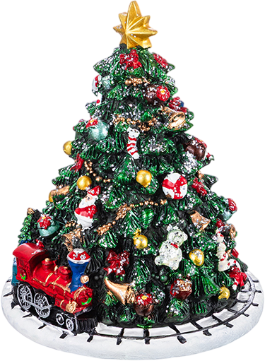 Изображение товара Елка декоративная Elan Gallery Рождественская ель с железной дорогой / 509042