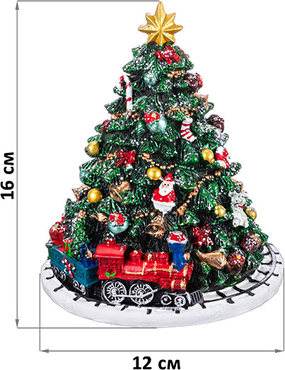 Изображение товара Елка декоративная Elan Gallery Рождественская ель с железной дорогой / 509042