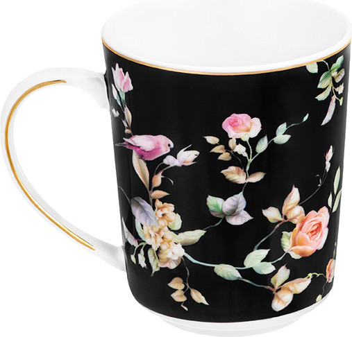 Изображение товара Кружка Elan Gallery Певчие птички на черном / 730831