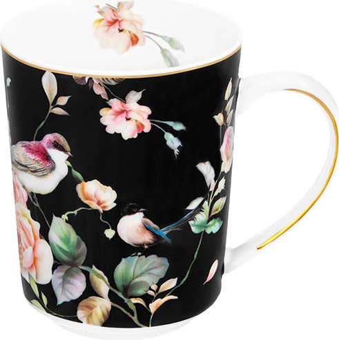 Изображение товара Кружка Elan Gallery Певчие птички на черном / 730831