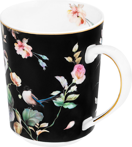 Изображение товара Кружка Elan Gallery Певчие птички на черном / 730831