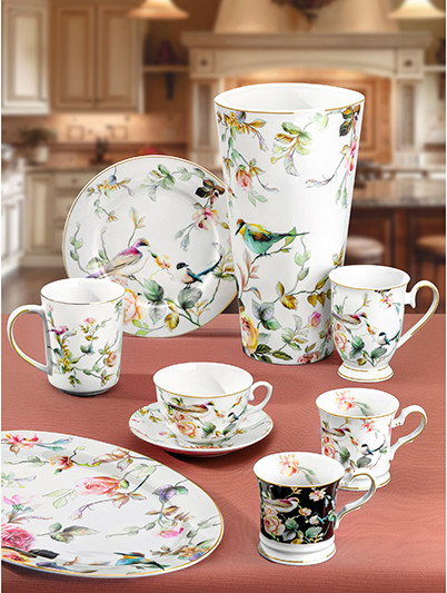 Изображение товара Кружка Elan Gallery Певчие птички на черном / 730831