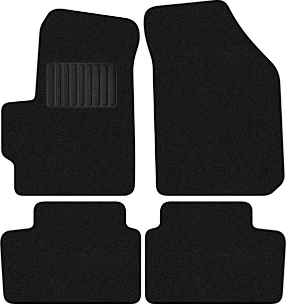 Изображение товара Комплект ковриков для авто Alicosta 2619_1_PR-6 для Chevrolet Spark II 2005-2010 (ворс, черный)