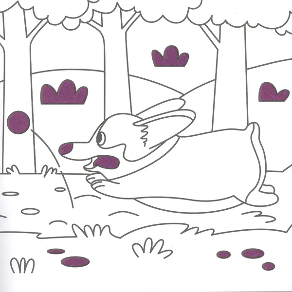 Изображение товара Раскраска Проф-Пресс С глиттером. Милые щенки (9785378307234)