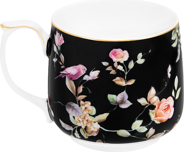 Изображение товара Кружка Elan Gallery Певчие птички на черном / 730858