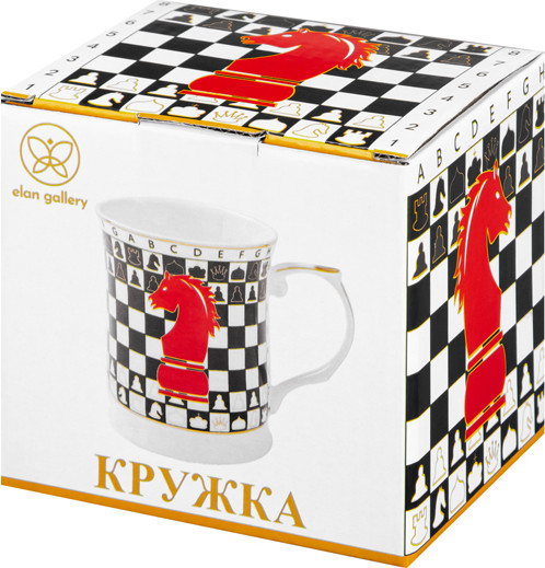 Изображение товара Кружка Elan Gallery Ход конем / 420727 (New Bone China)