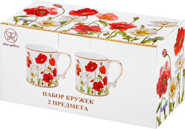 Изображение товара Набор кружек Elan Gallery Маки / 420756
