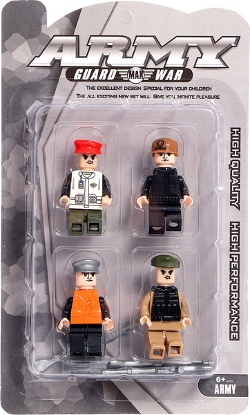 Изображение товара Элемент конструктора Keyixing Армия / 186597 (4шт)