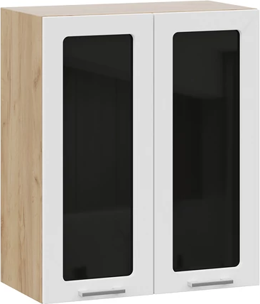 Изображение товара Шкаф навесной для кухни ТриЯ Габриэлла 1ВВ6С с двумя дверьми (дуб крафт золотой/сноу)