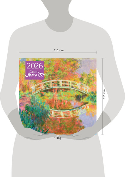 Изображение товара Календарь настенный Эксмо Клод Моне. 2026 год (9785042190025)