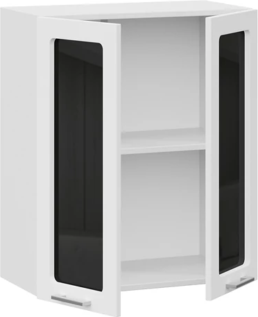 Изображение товара Шкаф навесной для кухни ТриЯ Габриэлла 1ВВ6С с двумя дверьми (белый/сноу)