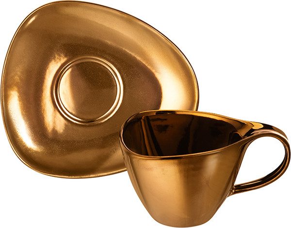 Изображение товара Чашка с блюдцем Elan Gallery Бронза / 540964