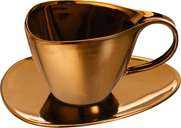 Изображение товара Чашка с блюдцем Elan Gallery Бронза / 540964